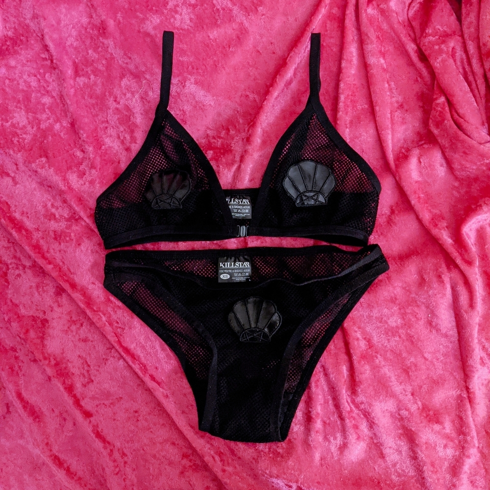 Killstar neoma seashell lingerie set